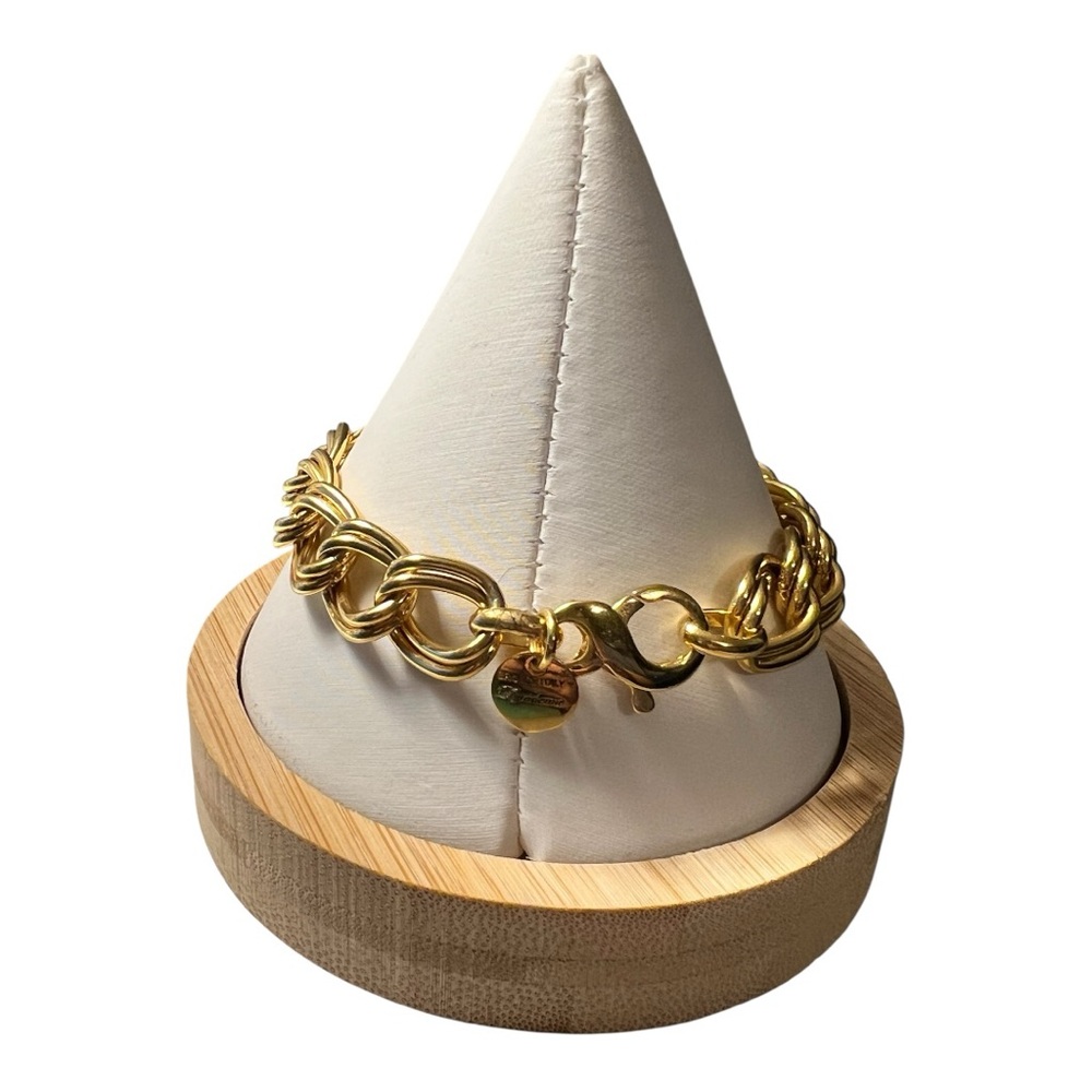 Chic Gold Double Link Bracelet - image 3